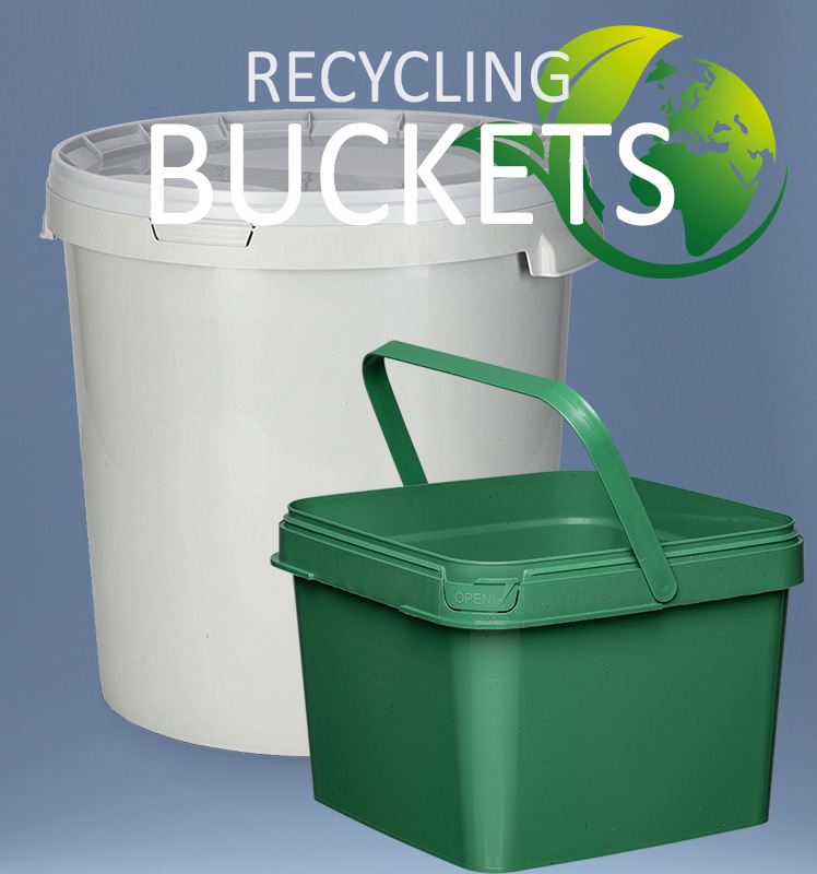 RECYCLED MATERIAL BUCKETS