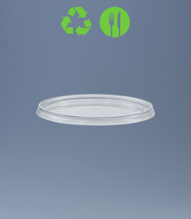 LID FOR ROUND-CONTAINER EKO / DM Ø 118 mm / TRANSP.
