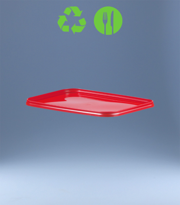 LID FOR SQUARE-BUCKET 5 L AND 10,6 L EKO / RED