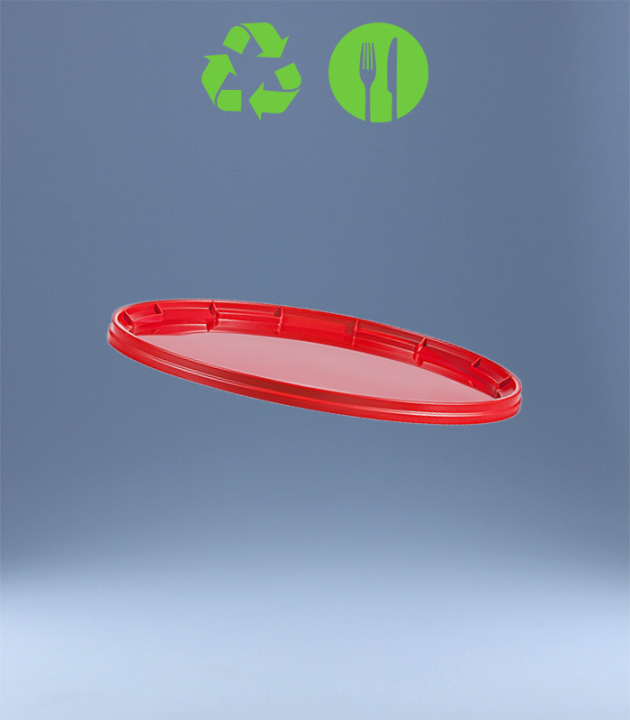 LID FOR ROUND-BUCKET DM 326 mm / RED 17,5L;20L;25L