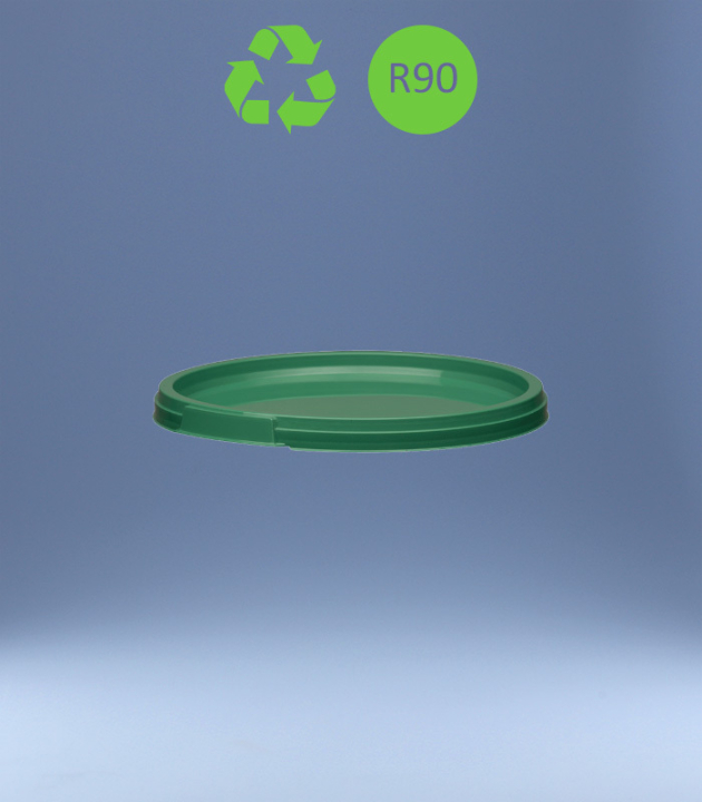 LID FOR ROUND-BUCKET 600 ML RECYBASED / GREEN