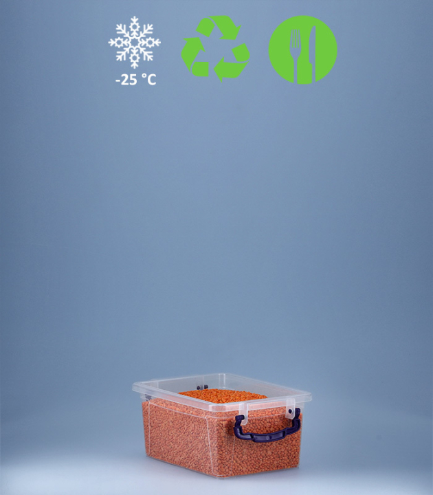 BikaBox - Tiefkühlfähige Aufbewahrungsbox mit Deckel 1,75 L