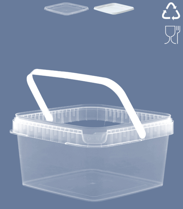 SQUARE-BUCKET 3,2 L / TRANSPARENT