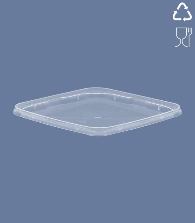 LID FOR SQUARE-BUCKET 198 X 198 mm / TRANSP.