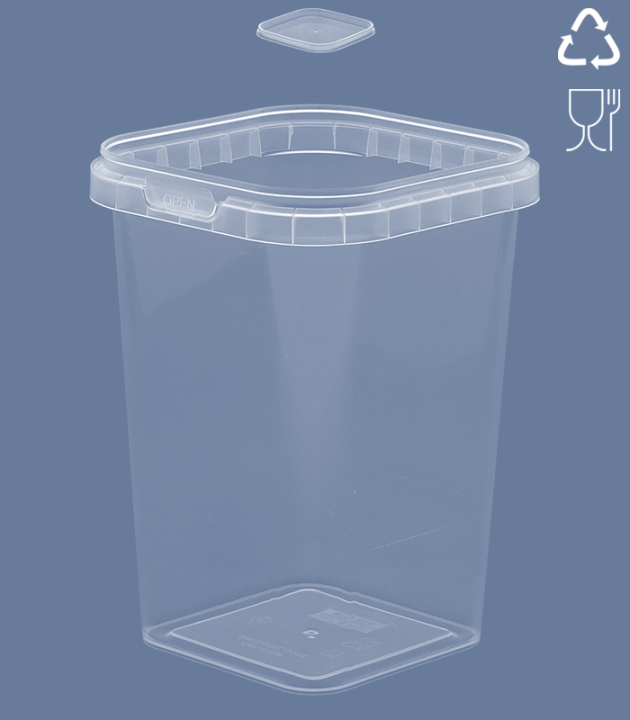 QUADRAT-BECHER 425 ML / 79 x 79 mm / TRANSPARENT