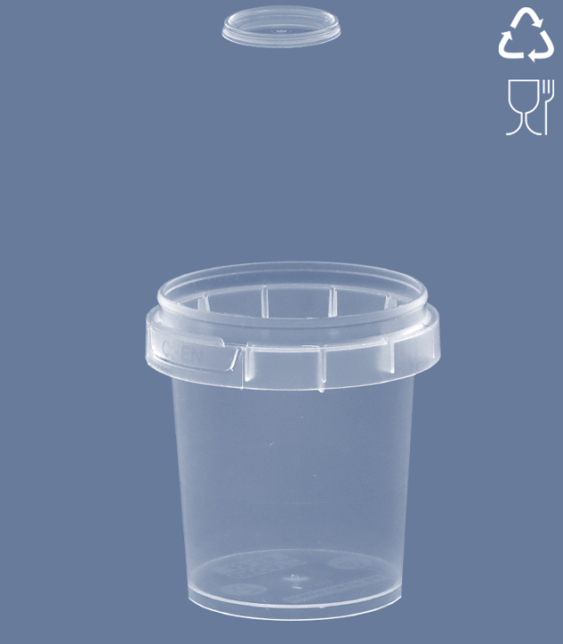 ROUND-CUP TOP 50 ML / Ø 48 mm / TRANSPARENT