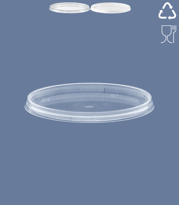 LID FOR ROUND-CONTAINER EKO / DM Ø 118 mm / TRANSP.