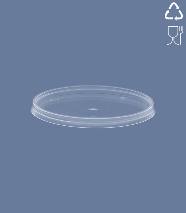 LID FOR ROUND CUP EKO DM Ø 109 mm / TRANSP.