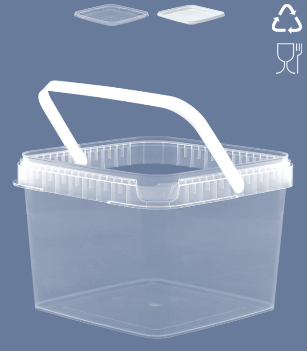 SQUARE-BUCKET 4,2 L / TRANSPARENT