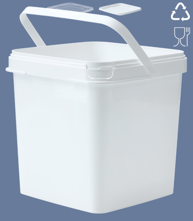 SQUARE-BUCKET 5,9 L  / WHITE