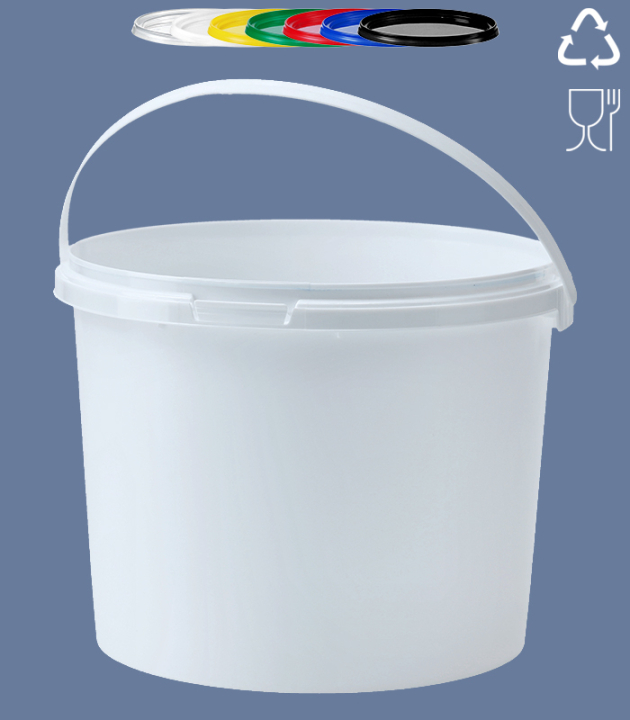 ROUND-BUCKET 3,7 L (LB) / WHITE