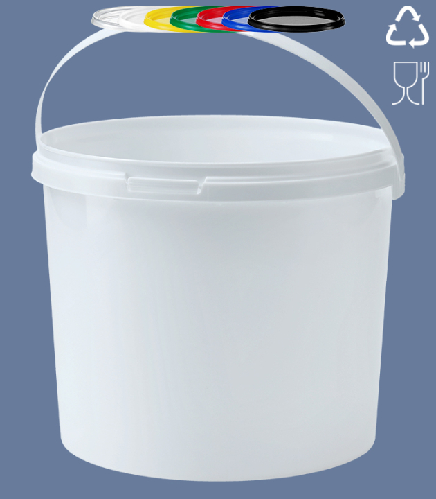 RUND-EIMER 5,5 L / WEISS