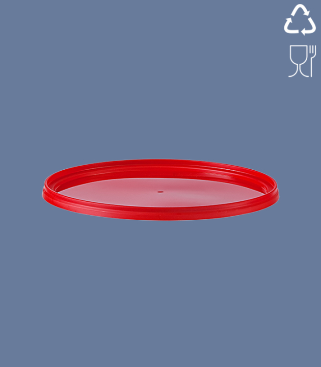 DECKEL ZU 10,9 L RUND-EIMER / EKO (LB) ROT