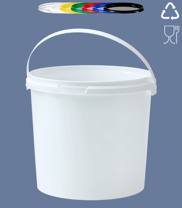 RUND-EIMER 2,5 L / WEISS