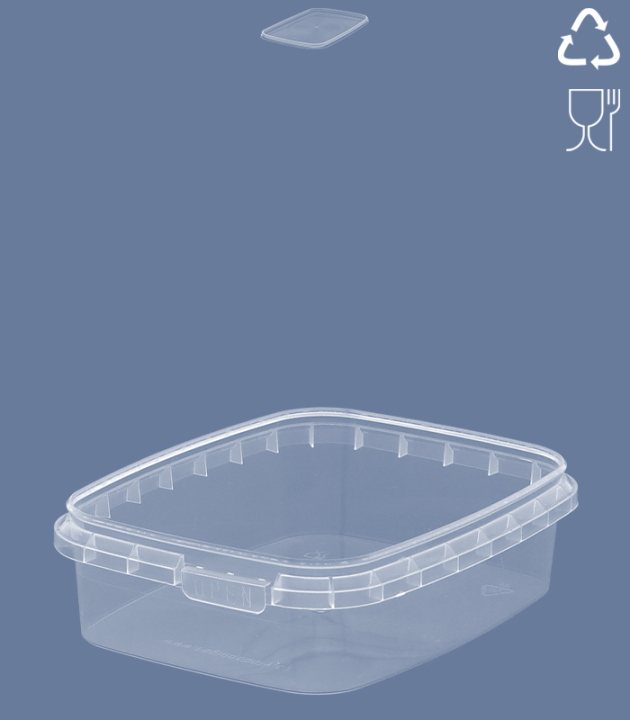 RECHTECKBECHER 150 ML / 108 x 85  MM / TRANSPARENT