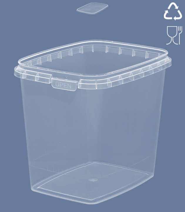 RECTANGULAR-CUP 500 ML 108X85 mm / TRANSP.