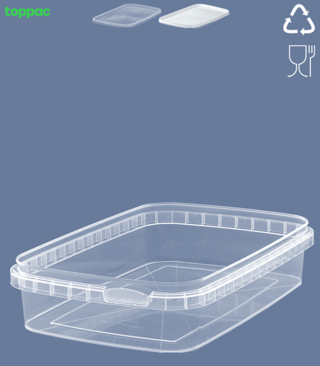 RECHTECKBECHER 600 ML / 192 x 128  MM / TRANSPARENT