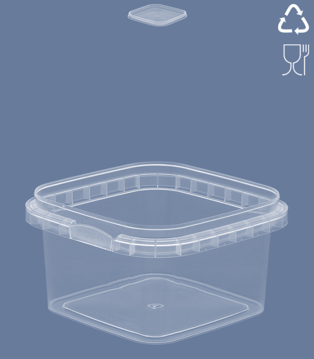 QUADRAT-BECHER 280 ML / 95 x 95 mm / TRANSPARENT