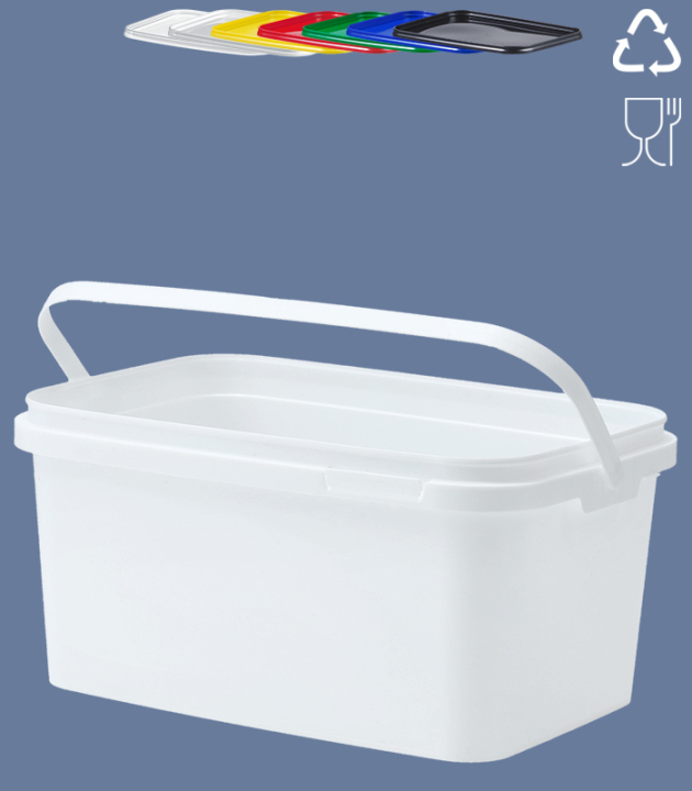 RECHTECK-EIMER 2,5 L / WEISS