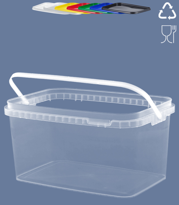 RECTANGLE-BUCKET 5,9 L / TRANSPARENT