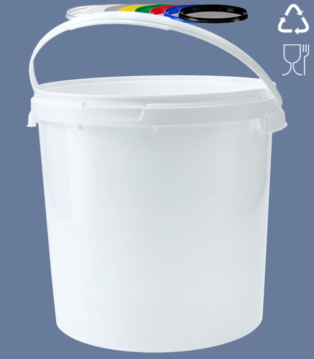 RUND-EIMER 20 / 21 L KUNSTSTOFFBÜGEL/ WEISS