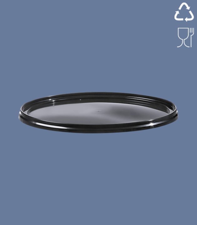 DECKEL ZU 10,8 UND 8 L RUND-EIMER / TOP (BH) SCHWARZ