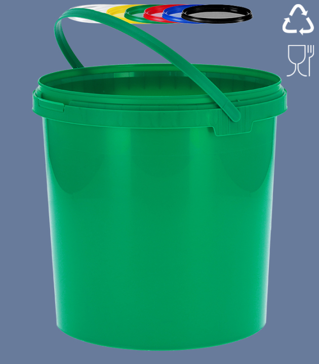 ROUND-BUCKET 10,8 L TOP (BH) / GREEN