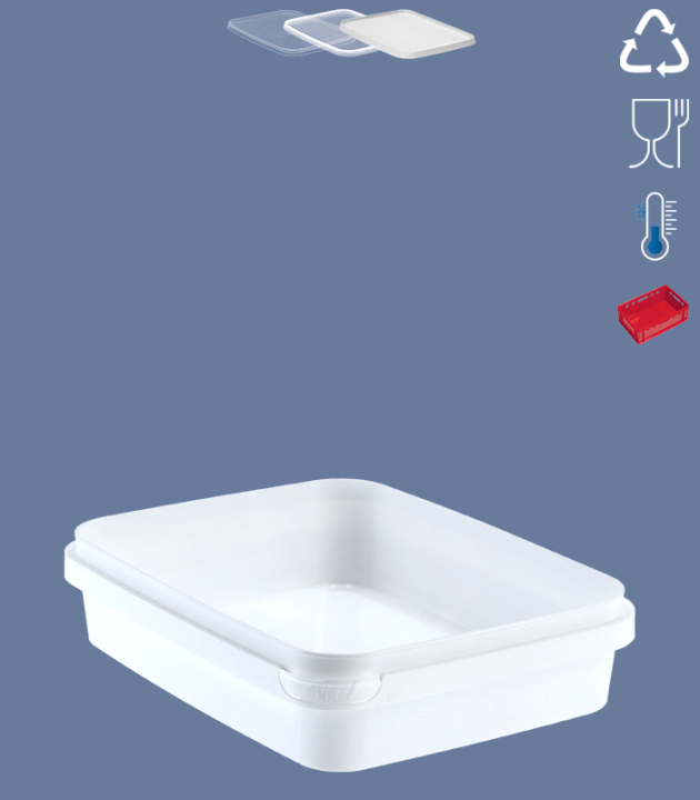 LOGIFLEX 660 ML / 178 X 139 MM / WHITE (DF -18°C)