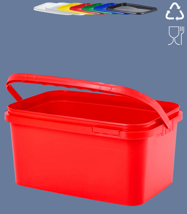 RECHTECK-EIMER 2,5 L / ROT