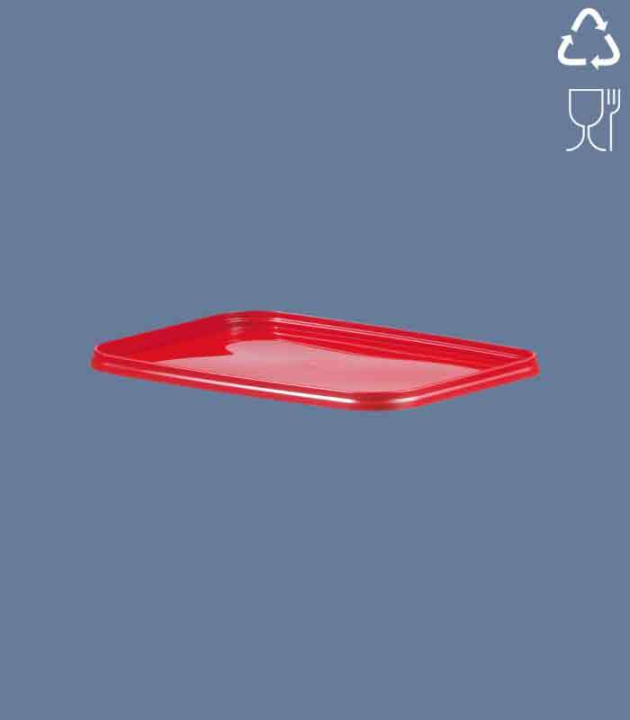 LID FOR 2,5 L RECTANGULAR-BUCKET / RED