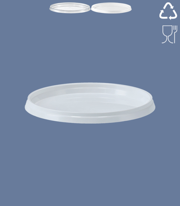 LID FOR ROUND-CONTAINER EKO / DM Ø 118 mm / WHITE