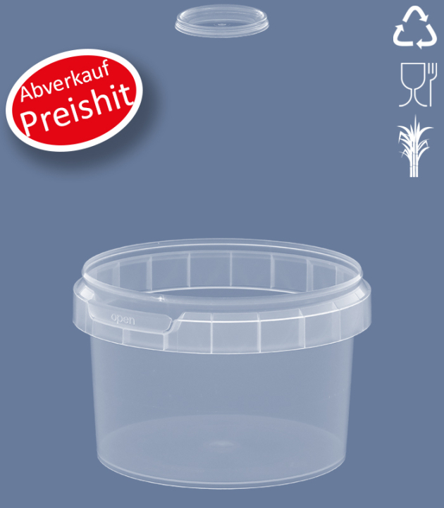 RUND-BECHER 280 ML / NatureBased 50+ / Ø 98 mm / TRANSP.