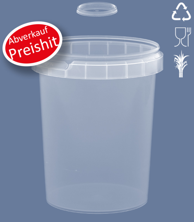 RUND-BECHER 520 ML / NatureBased 50+ / Ø 98 mm / TRANSP.