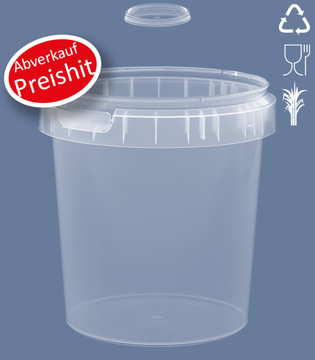 RUND-BECHER 870 ML / NatureBased 50+ / Ø 118 mm / TRANSP.