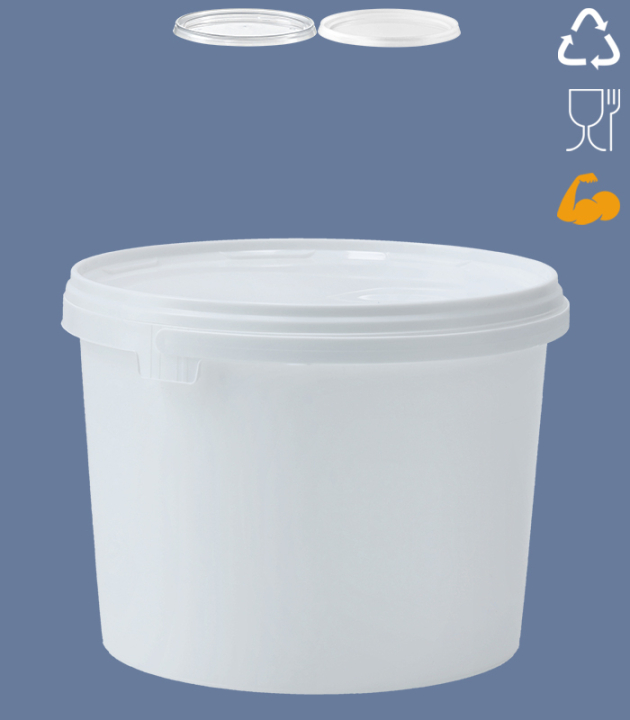 RUNDEIMER 3,7 L HEAVY DUTY / WEISS | Bikapack - eimerundbecherprofi