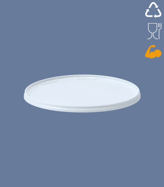 LID FOR ROUND-BUCKET 3,7 L HEAVY DUTY / WHITE