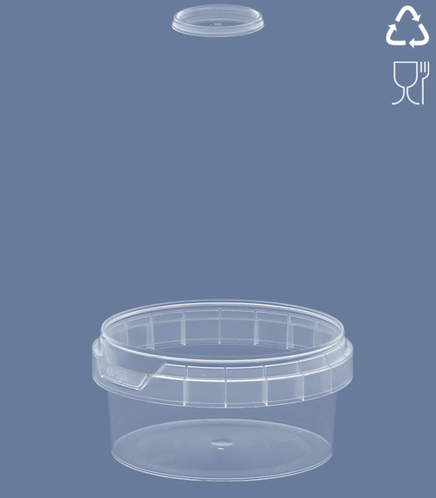 ROUND-CUP TOP / 80 ML / Ø 68 mm / TRANSPARENT