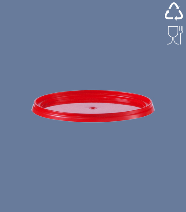 LID FOR 1,2 L ROUND-BUCKET / RED BIS/5-6