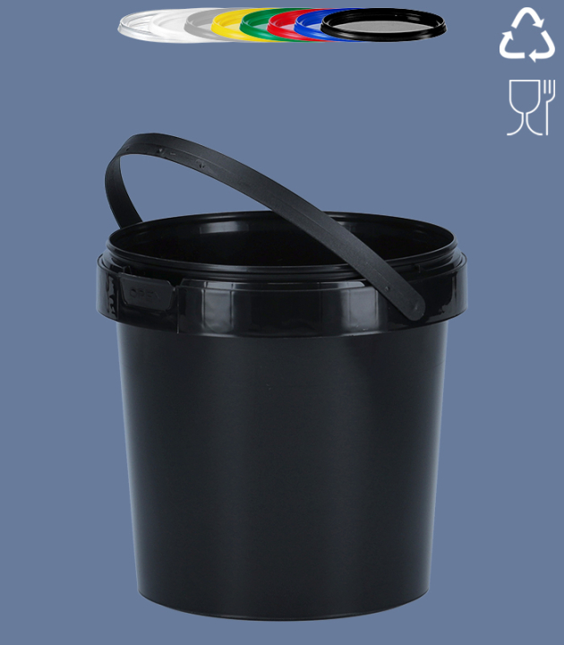 ROUND-BUCKET 1,2 L / BLACK BIS/7