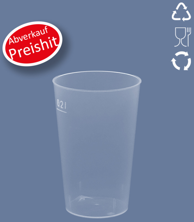 MEHRWEG - TRINKBECHER MeWe125 - 0,2 LITER