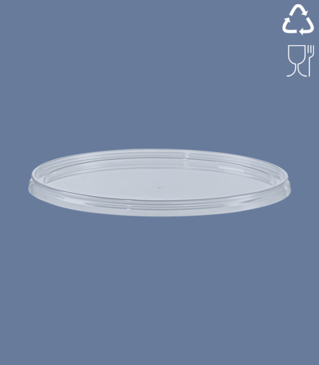DECKEL ZU RUND-BECHER/DM Ø 167 mm / TRANSP.