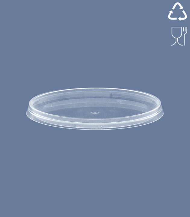 LID FOR ROUND-CUP / DM Ø 124 MM / TRANSP.