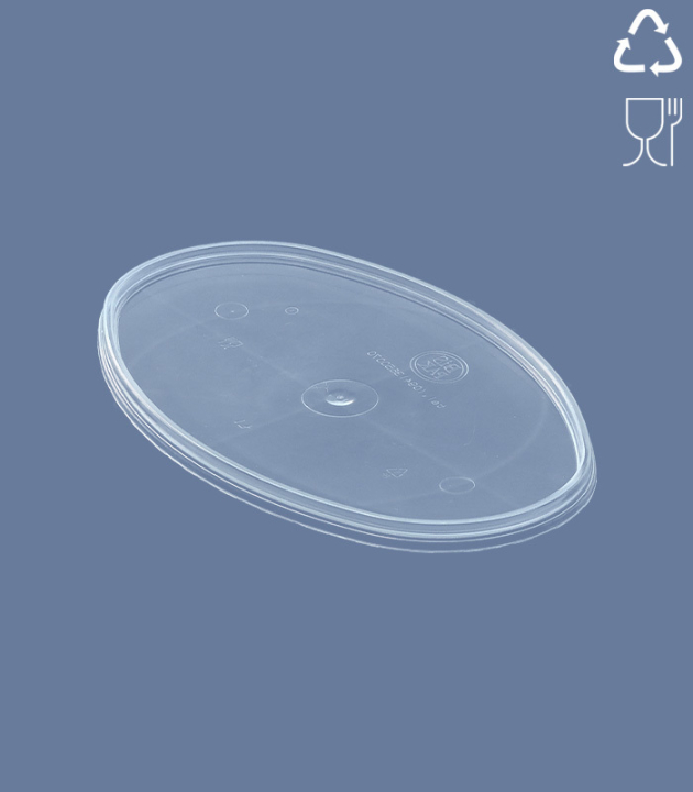 DECKEL ZU OVAL-EIMER / 890 ML / TRANSP.