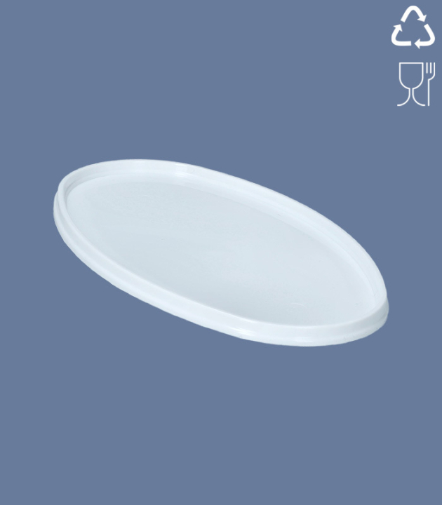 DECKEL ZU OVAL-EIMER / 890 ML / WEISS