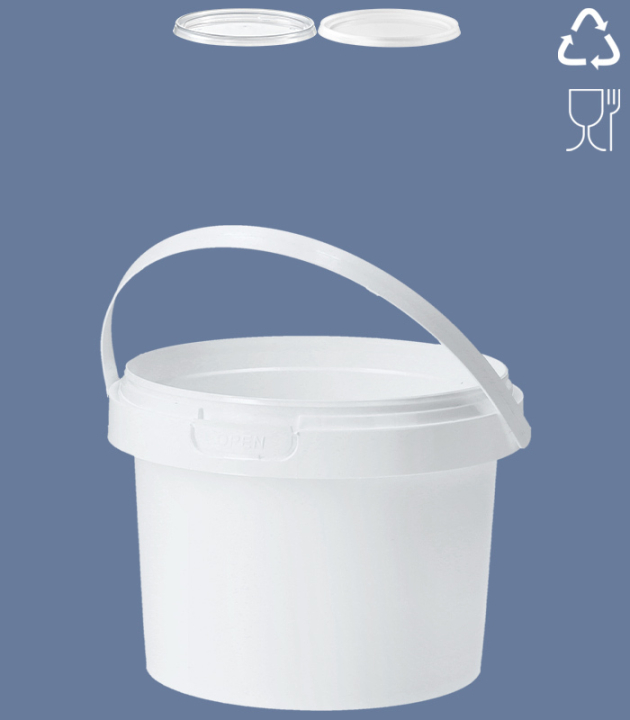 RUND-EIMER 0,55 L / Ø 114 MM / WEISS