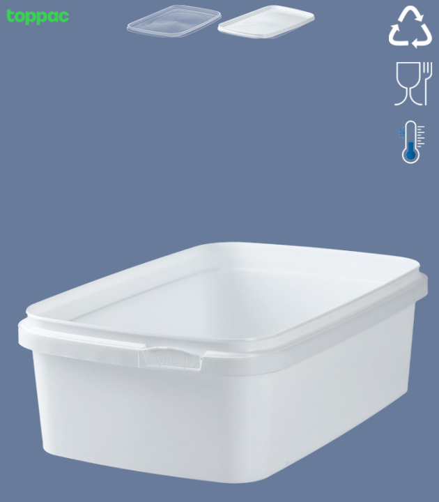 RECHTECKBECHER 1000 ML / 192 x 128  MM / WEISS (TK -18°C)