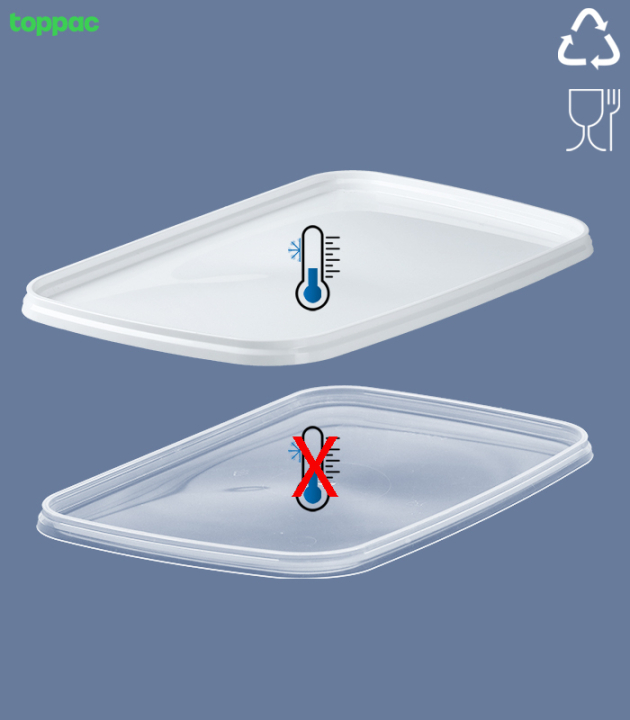 RECTANGULAR-CUP 1600 ML / 192 x 128 mm / WHITE (TK -18°C)